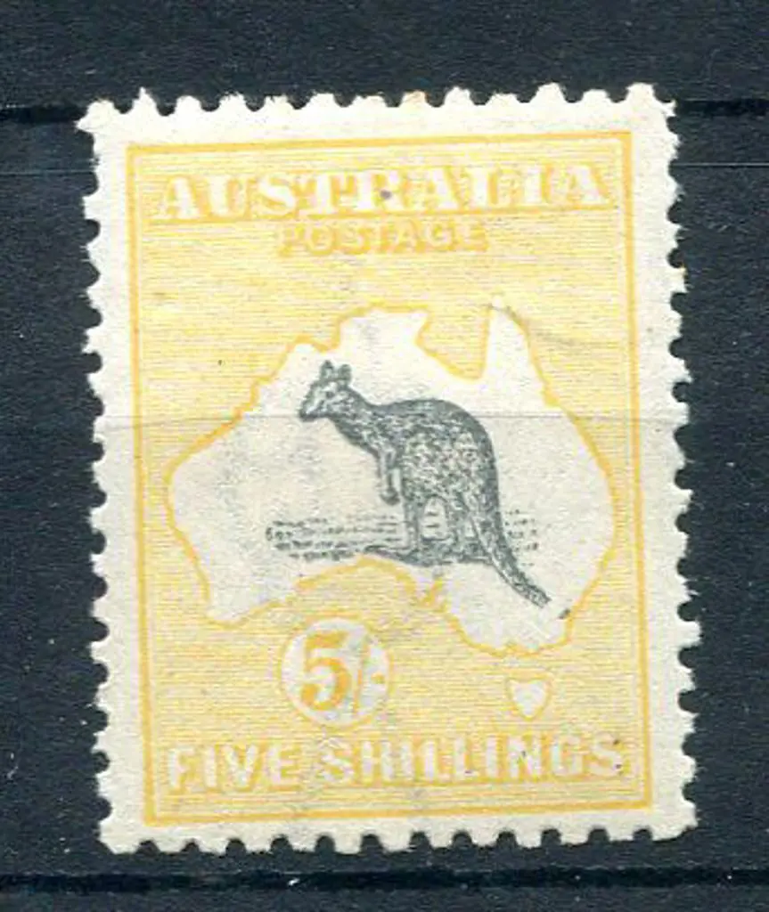 5/- grey-black & chrome with "broken tail on ... Image 1++