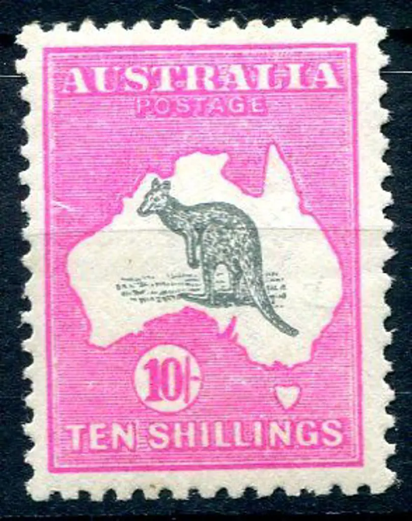 10/- grey & deep aniline-pink. Superb MUH & ... Image 1++