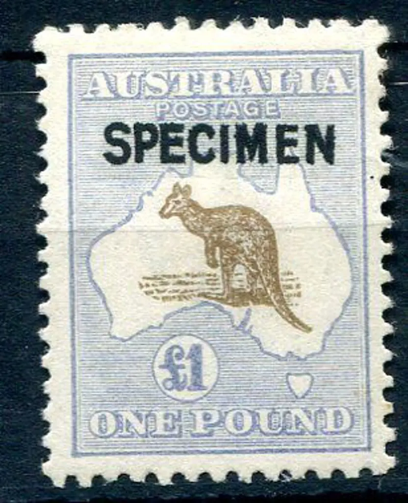 £1 light brown & pale blue ovptd "SPECIMEN" type ... Image 1++