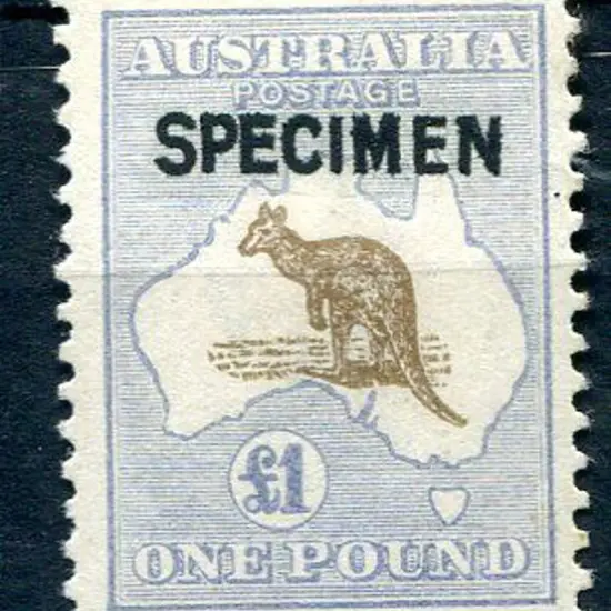 £1 light brown & pale blue ovptd "SPECIMEN" type ...