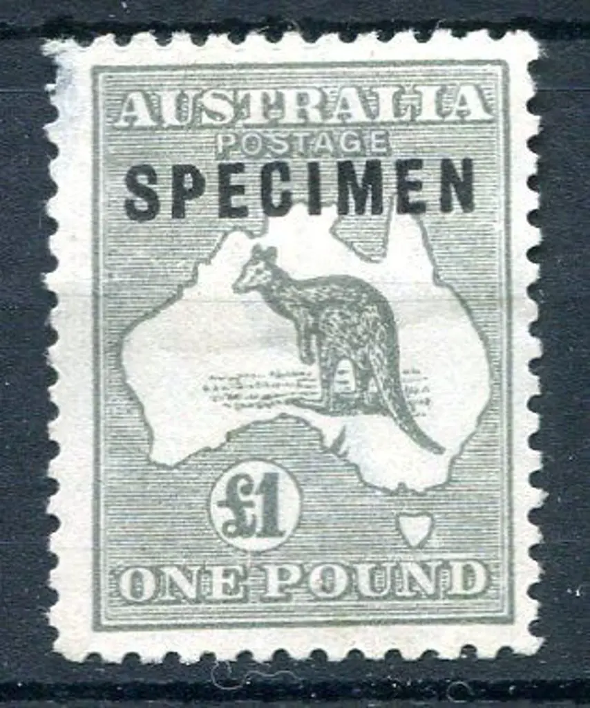 £1 grey ovptd "SPECIMEN" type C with "shaved "P" ... Image 1++