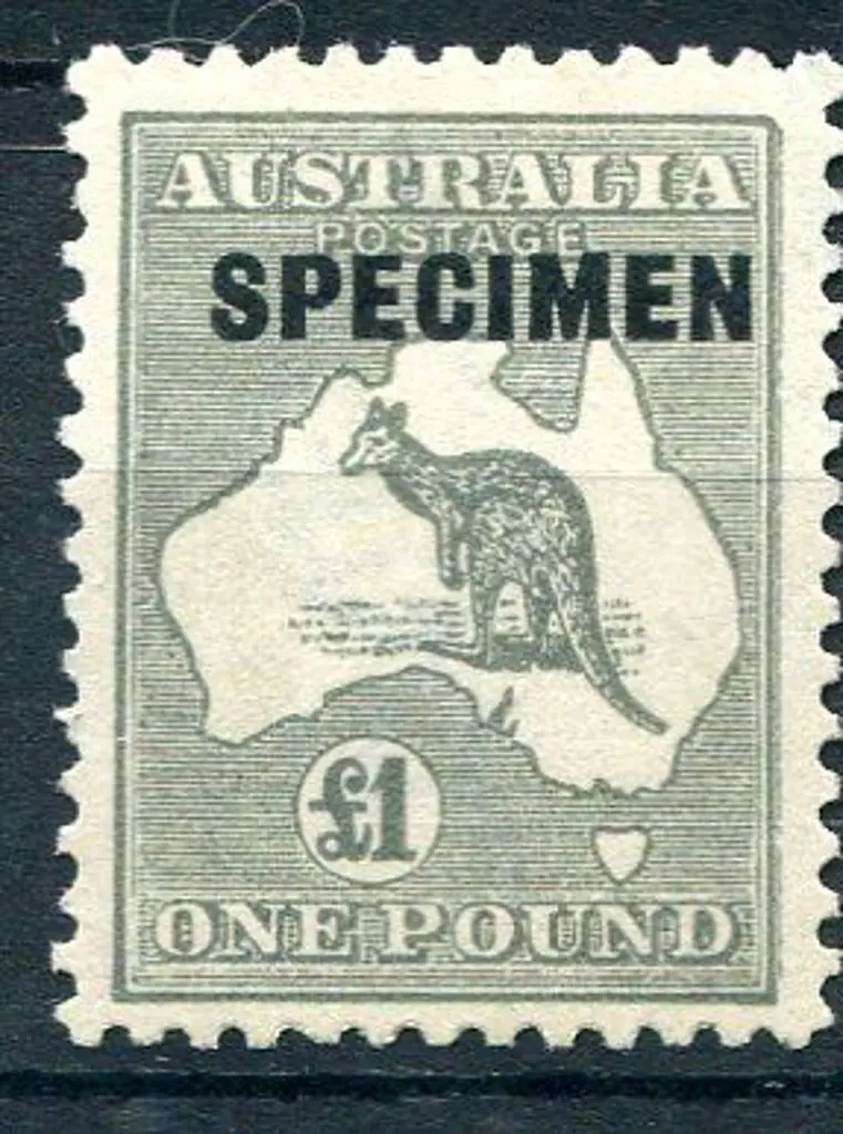 £1 grey ovptd "SPECIMEN" type C. MNG, well ... Image 1++