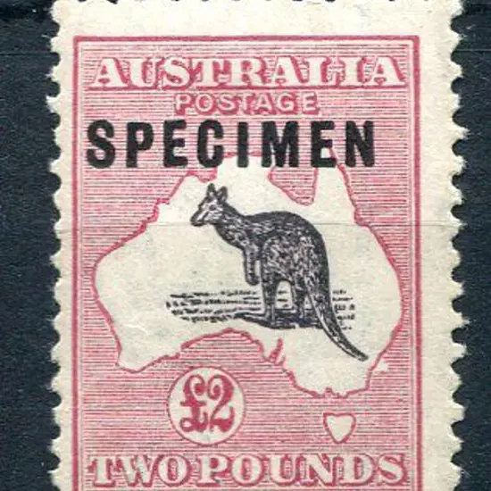 £2 black & rose ovptd "SPECIMEN" type C with ...