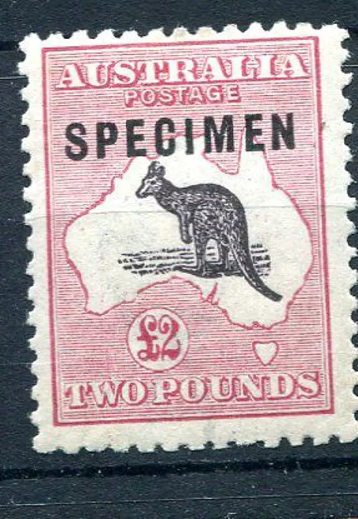 £2 purple-black & rose ovptd "SPECIMEN" type A. ... Image 1++