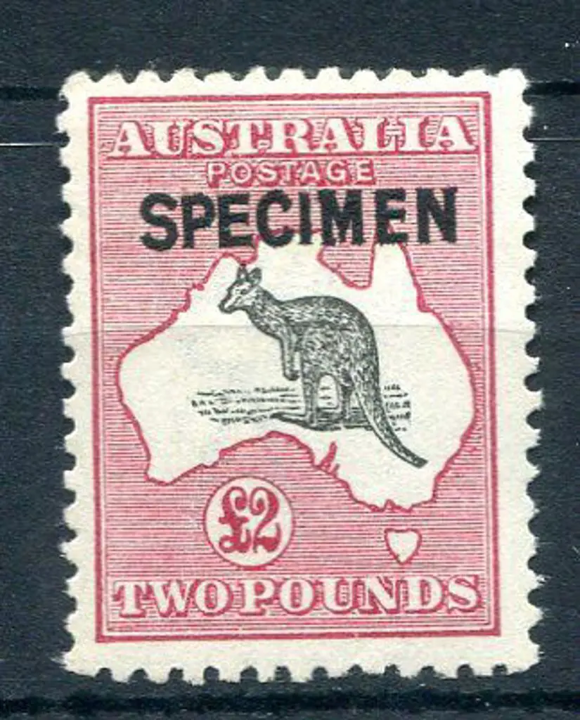 £2 grey-black & crimson ovptd "SPECIMEN" type B. ... Image 1++