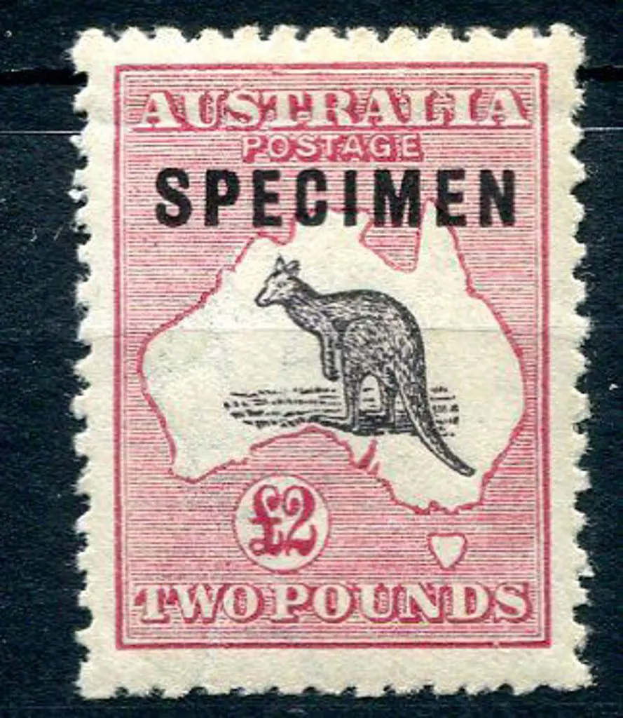 £2 purple black & rose ovptd "SPECIMEN" type C. ... Image 1++