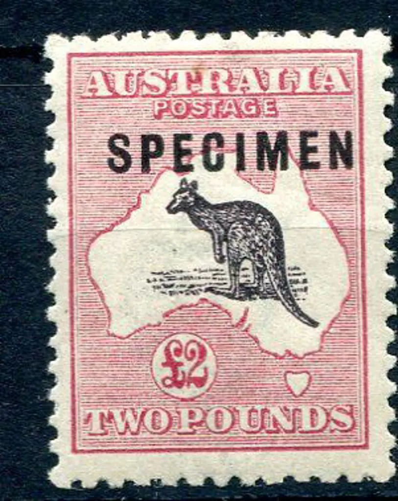 £2 purple black & rose ovptd "SPECIMEN" type C. ... Image 1++