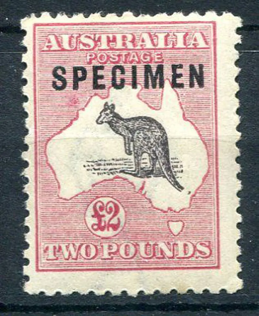 £2 purple-black & rose ovptd "SPECIMEN" type C. ... Image 1++