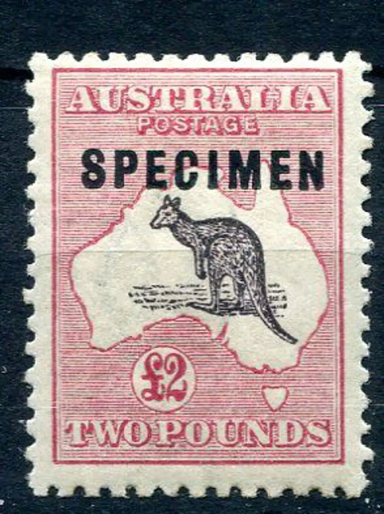 £2 purple-black & rose ovptd "SPECIMEN" type C. ... Image 1++