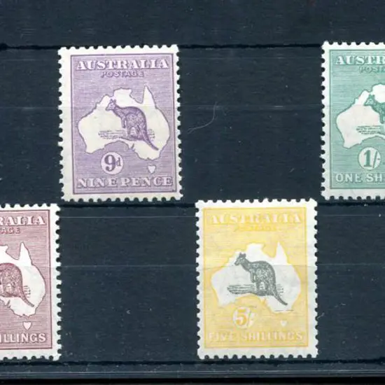 1929/30 Small Multiple Watermark 6d to 10/- ...