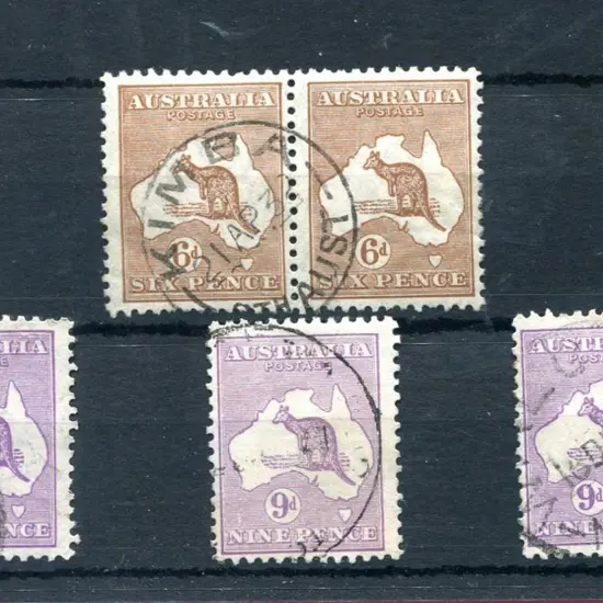 1929/30 Small Multiple Watermark 6d chestnut ...