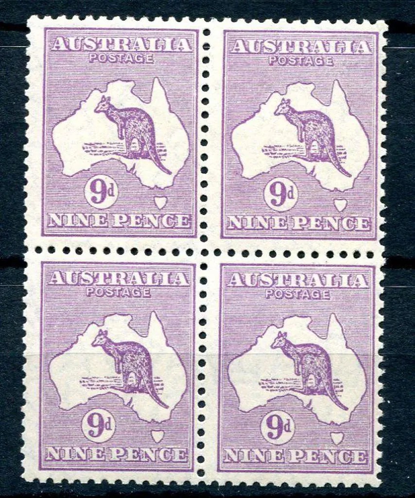 1929/30 Small Multiple Watermark 9d pale violet. ... Image 1++