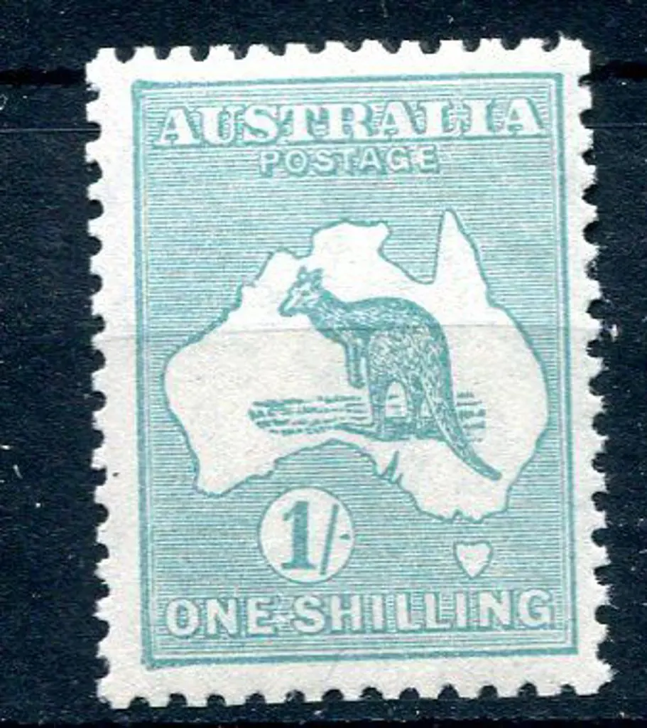 1929/30 Small Multiple Watermark 1/- blue-green. ... Image 1++