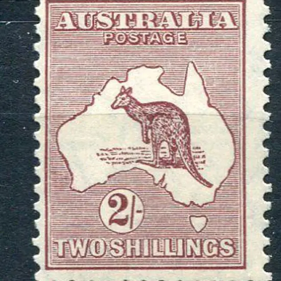 1929/30 Small Multiple Watermark 2/- maroon. MVLH, ...