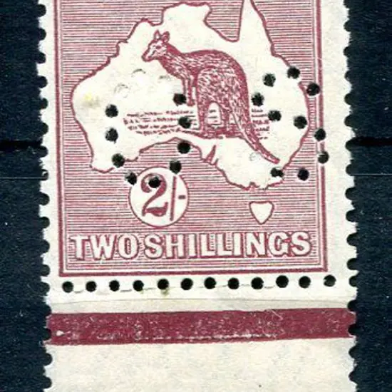 1929/30 Small Multiple Watermark 2/- maroon with ...
