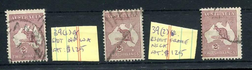 1929/30 Small Multiple Watermark 2/- maroon with ... Image 1++