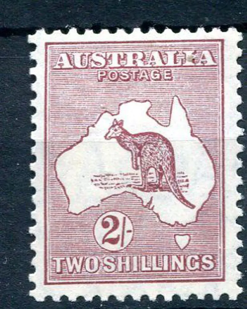1929/30 Small Multiple Watermark 2/- maroon. Fine ... Image 1++