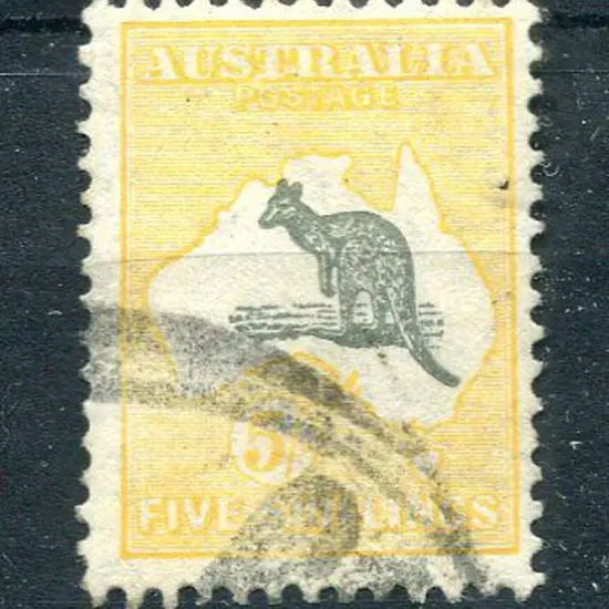 1929/30 Small Multiple Watermark 5/- grey & ...