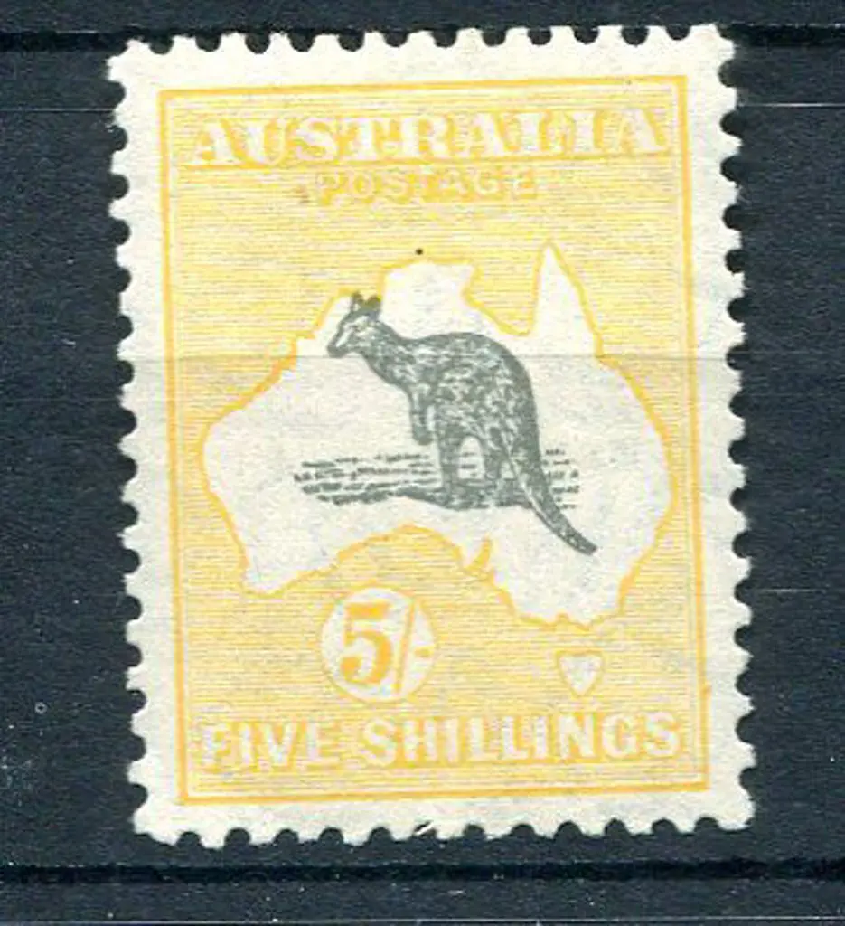 1929/30 Small Multiple Watermark 5/- grey & ... Image 1++