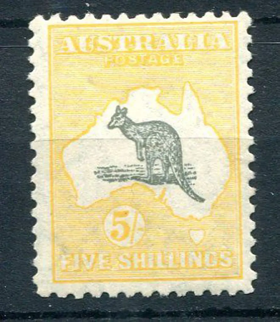1929/30 Small Multiple Watermark 5/- grey & ... Image 1++