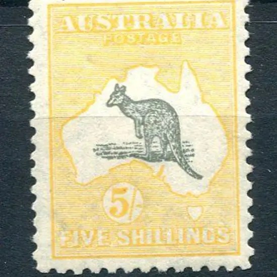 1929/30 Small Multiple Watermark 5/- grey & ...