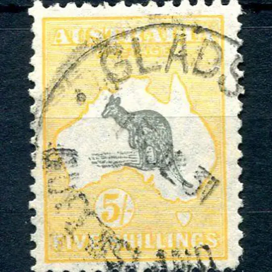 1929/30 Small Multiple Watermark 5/- greyish black ...