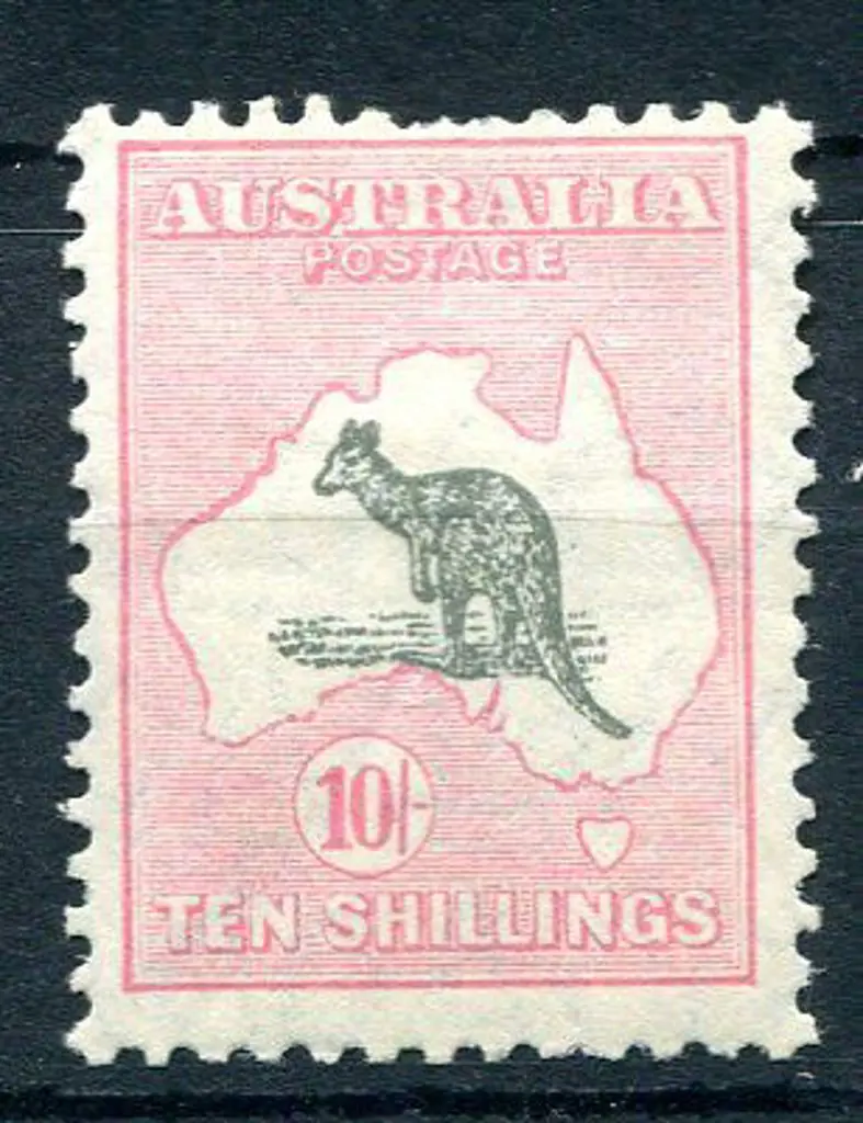1929/30 Small Multiple Watermark 10/- grey & pale ... Image 1++