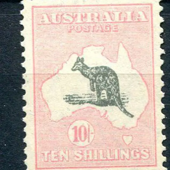 1929/30 Small Multiple Watermark 10/- grey & pale ...