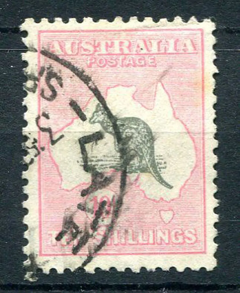 1929/30 Small Multiple Watermark 10/- grey & pale ... Image 1++