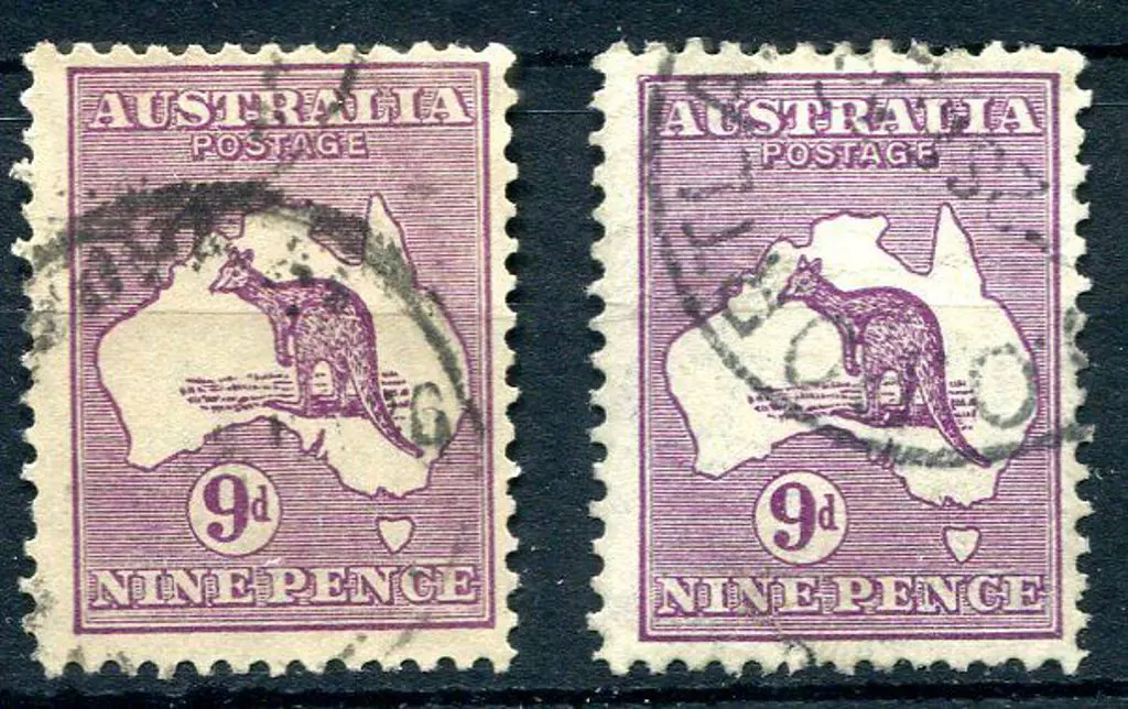 1931-47 CofA 9d bright violet with "Thin necked ... Image 1++