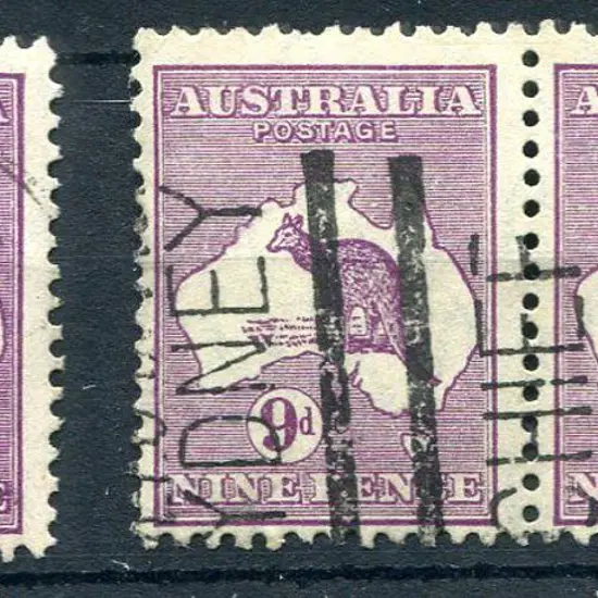 1931-47 CofA 9d deep bright violet with "vertical ...