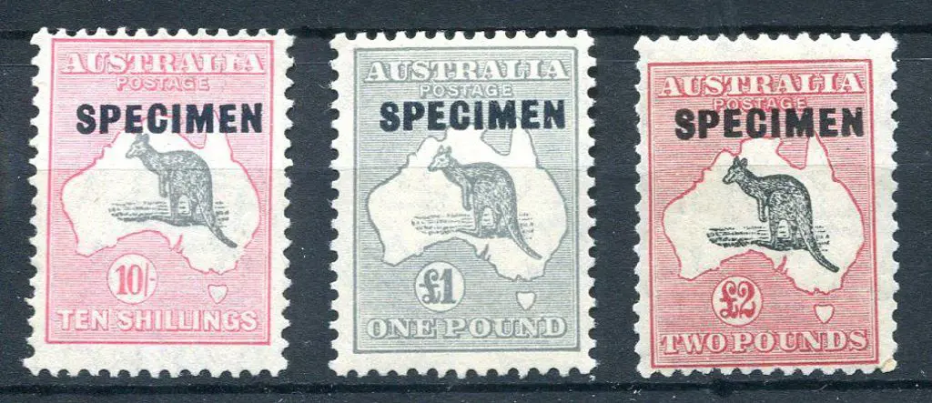 1931-47 CofA 10/- grey & pale rose-crimson, £1 ... Image 1++