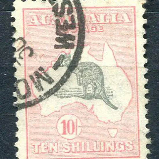 1931-47 CofA 10/- grey & pink. Fine used by bold ...