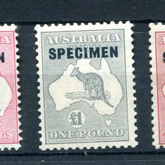 1931-47 CofA 10/- to £2 set ovptd " SPECIMEN". All ...