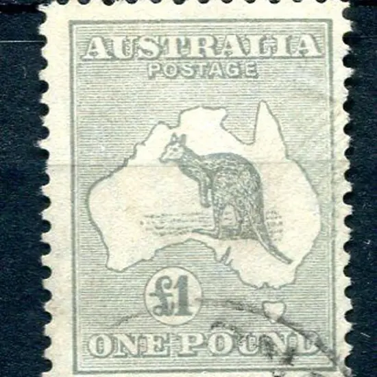 1931-47 CofA £1 grey. Fine used, slightly off ...