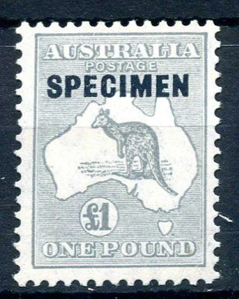 1931-47 CofA £1 grey ovptd "SPECIMEN" Type D with ... Image 1++