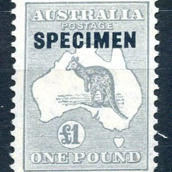 1931-47 CofA £1 grey ovptd "SPECIMEN" Type D with ...