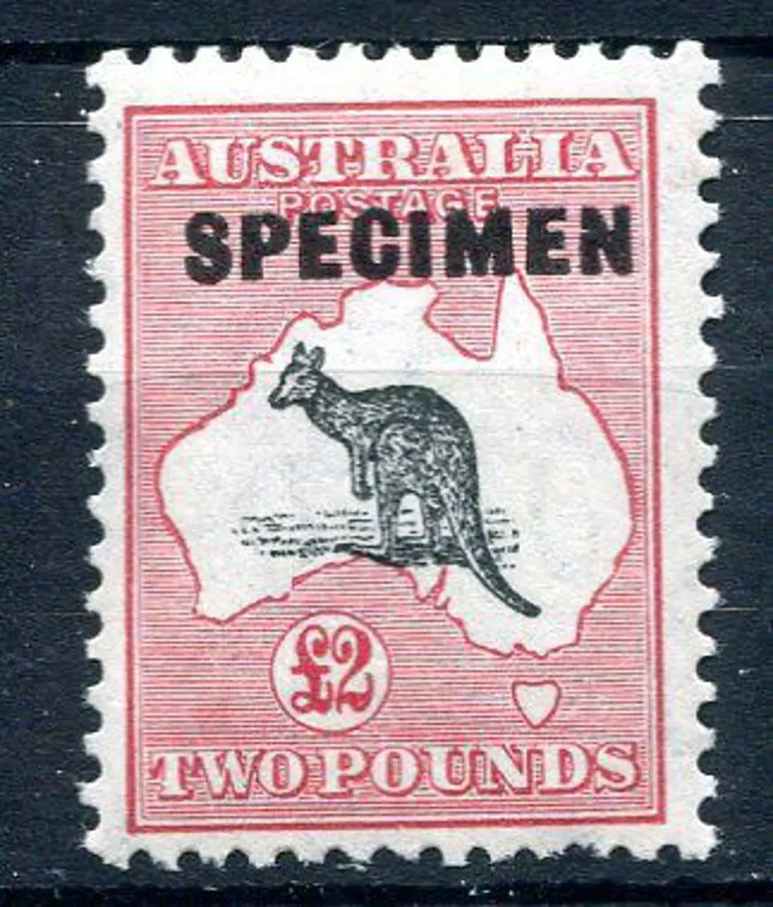1931-47 CofA £2 grey black & rose crimson ovptd ... Image 1++