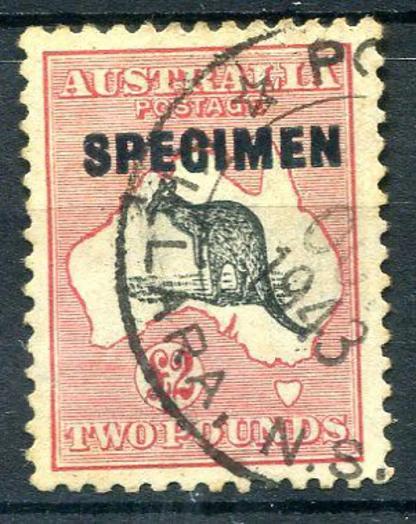1931-47 CofA £2 grey black & rose-crimson ovptd ... Image 1++