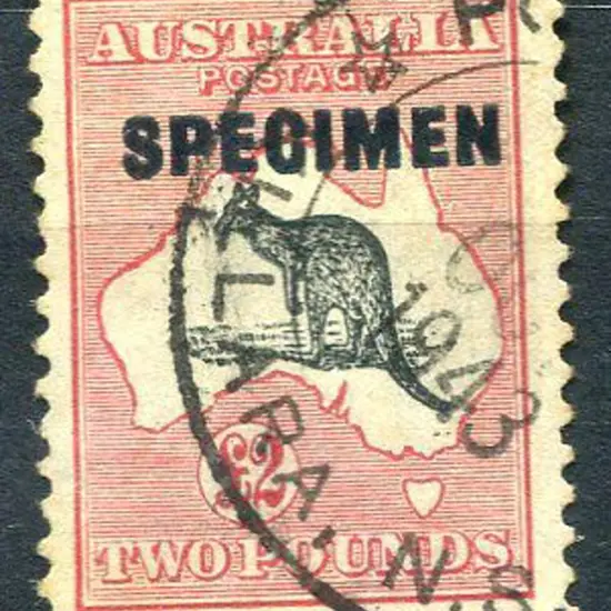 1931-47 CofA £2 grey black & rose-crimson ovptd ...