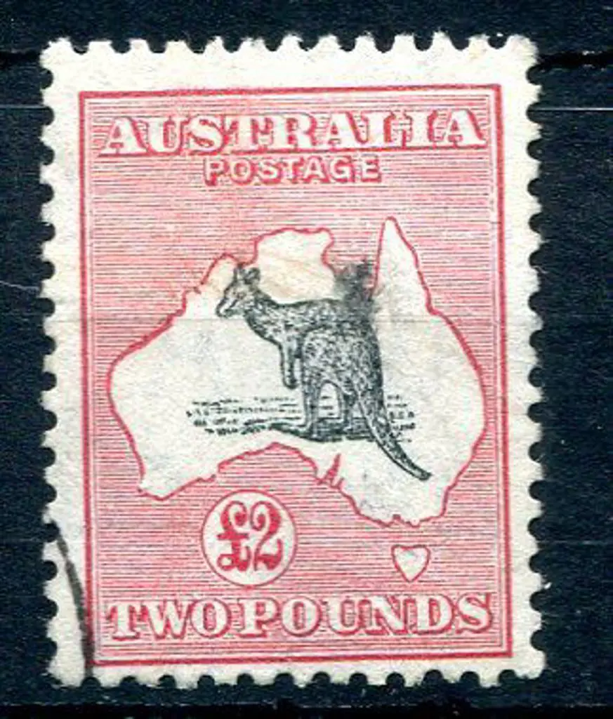 1931-47 CofA £2 grey-black & rose-crimson. Fine ... Image 1++