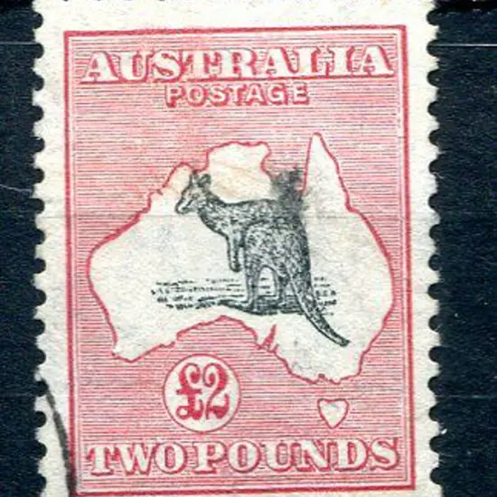 1931-47 CofA £2 grey-black & rose-crimson. Fine ...
