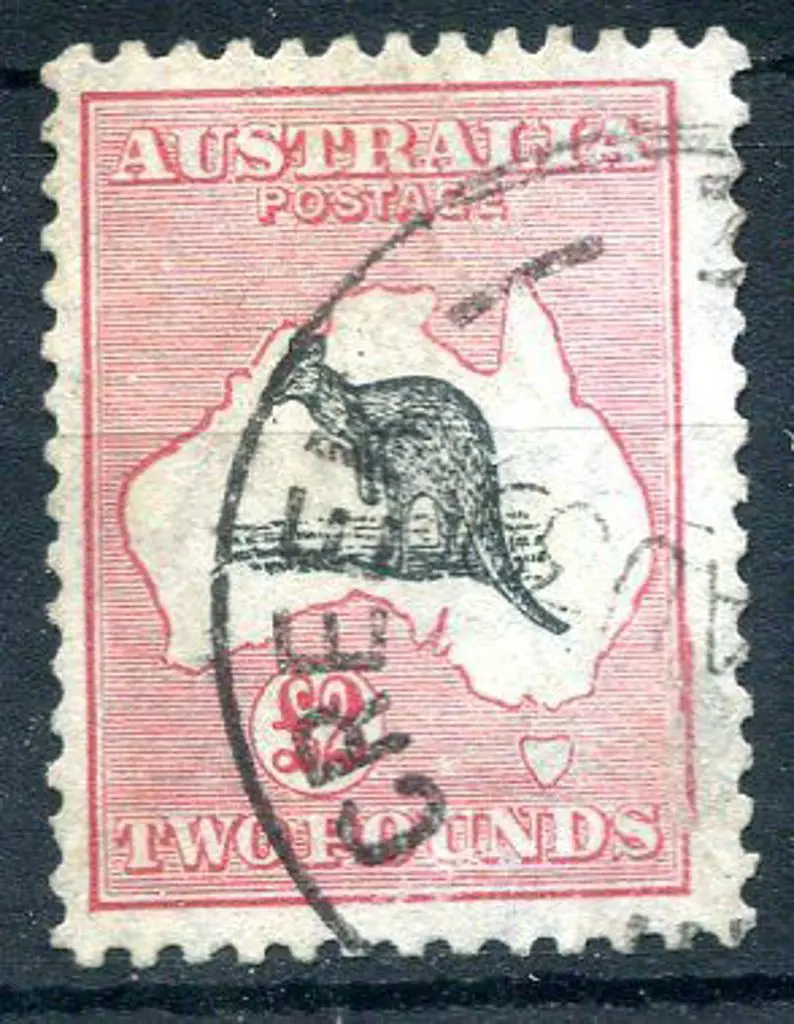 1931-47 CofA £2 grey-black & rose-crimson. F/U ... Image 1++