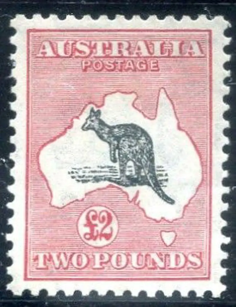 1931-47 CofA £2 grey black & rose-crimson. Superb ... Image 1++