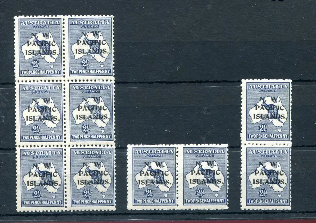1918/22 2½d indigo kangaroo, 3rd wmk with “P” over ... Image 1++