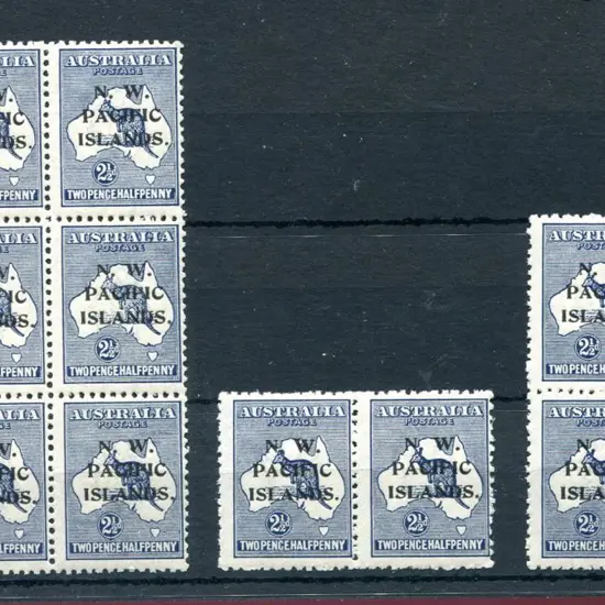 1918/22 2½d indigo kangaroo, 3rd wmk with “P” over ...