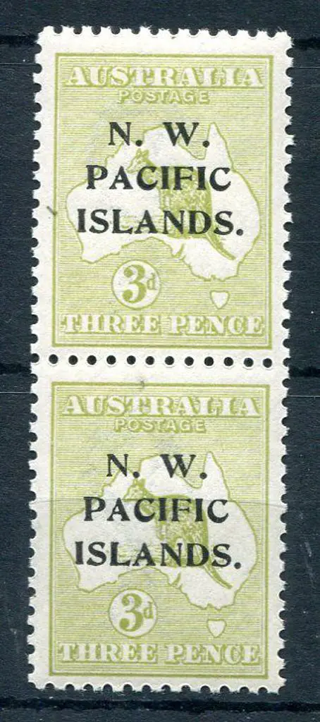 1918/22 3d greenish-olive in Die I/II vertical ... Image 1++