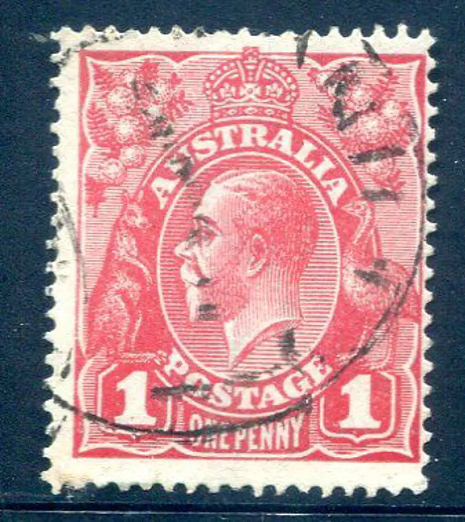 1914-20 Single Watermark 1d bright brown-red ... Image 1++