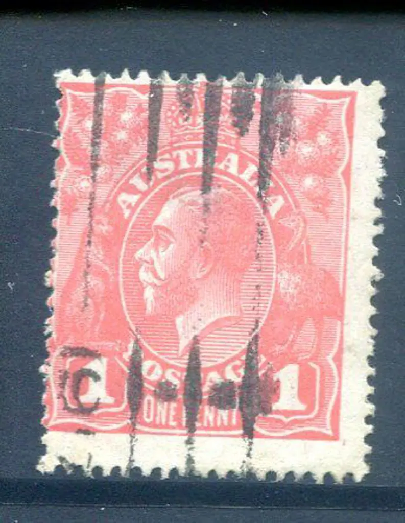 1914-20 Single Watermark 1d deep salmon Eosin. ... Image 1++