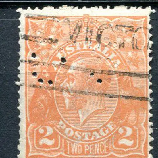1914-20 Single Watermark 2d orange with wmk ...